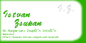 istvan zsupan business card